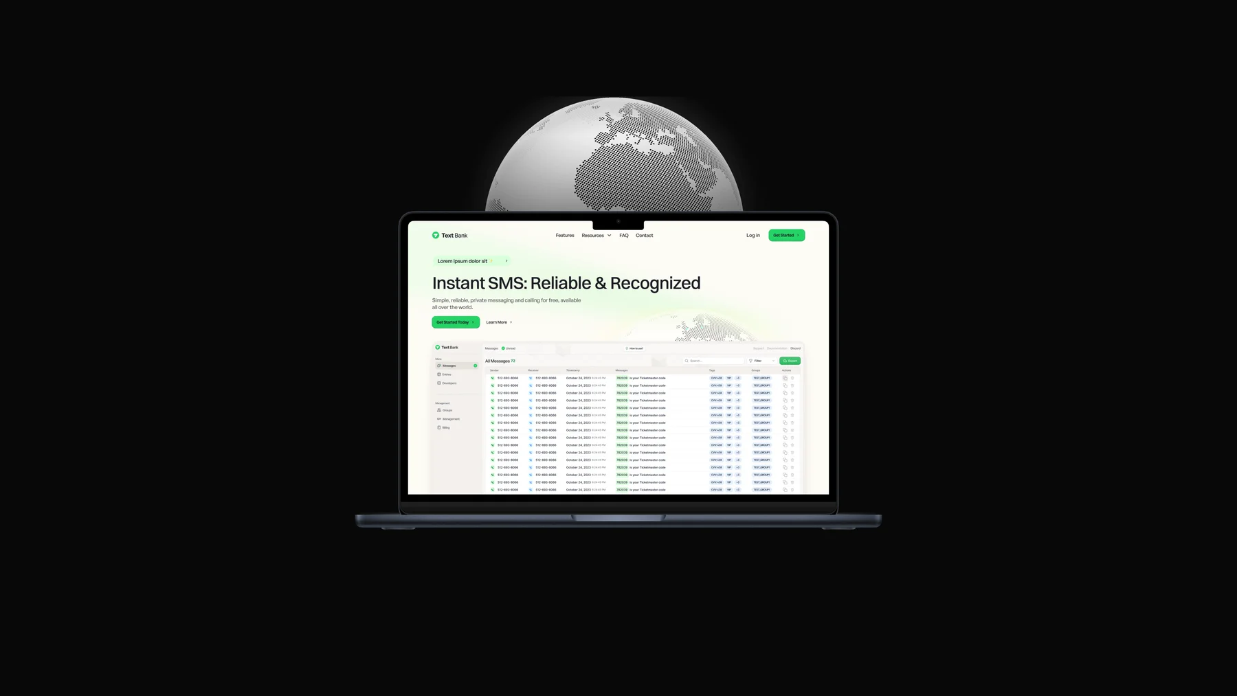 TextBank — project design