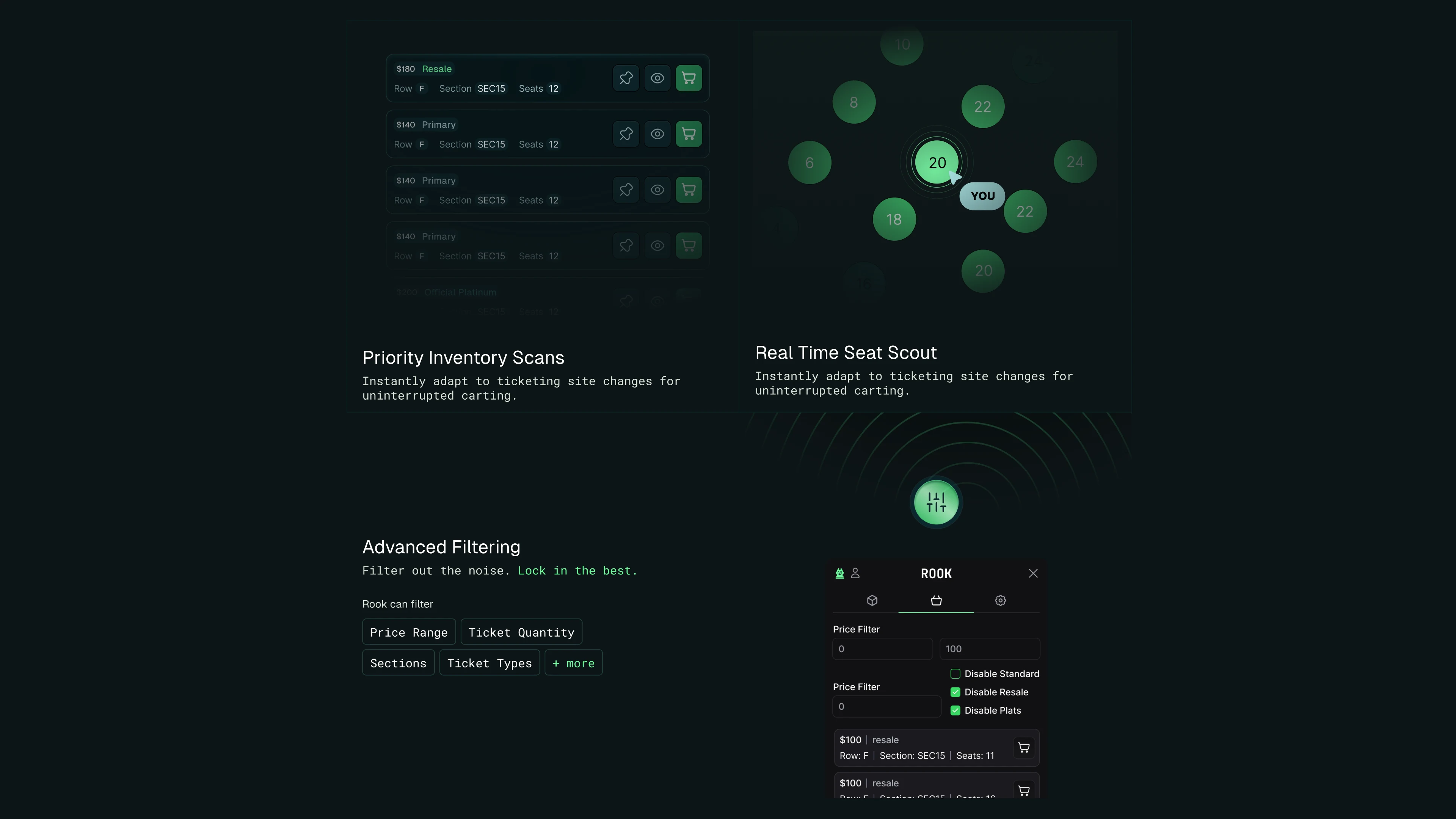 Rook — Extension interface & feature storytelling