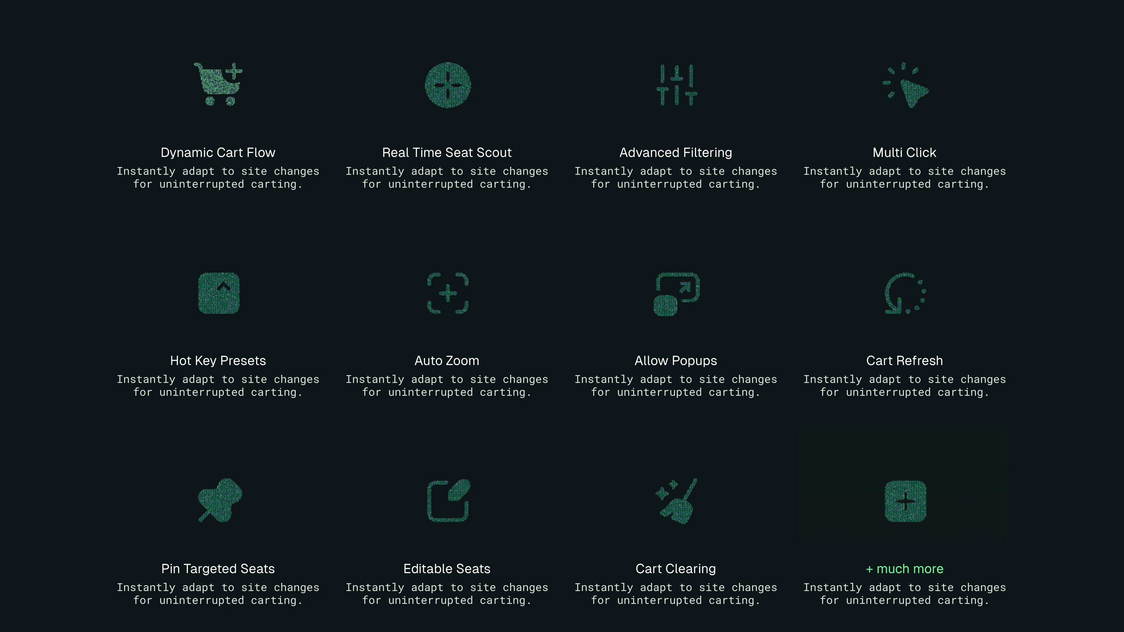 Rook — Product feature graphics