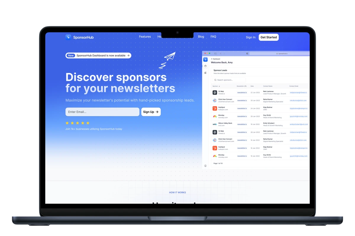 Sponsorhub — project preview